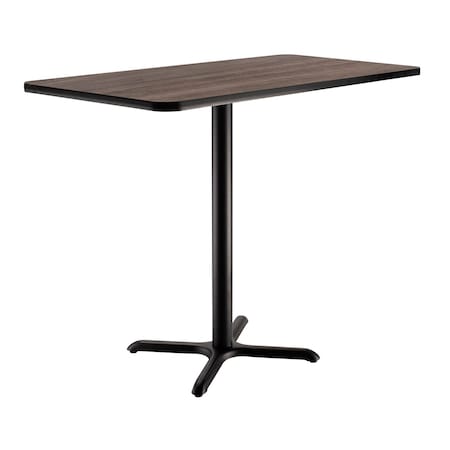Interion By Global Industrial Bar Table, 30 in W, 48 in L, 42 in H 695851CL